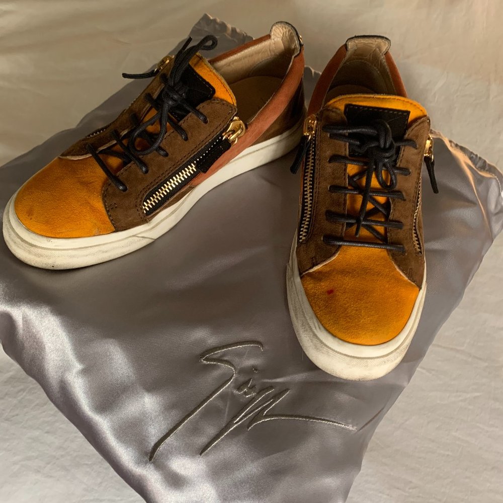 Giuseppe Zanotti Gold Sneakers - Picture 1 of 5
